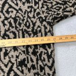 IRO Paris Bella Alpaca Wool Sweater Beige Black Animal Jacquard Knit Boxy Small Photo 5