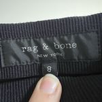 Rag and Bone  High Rise Simone Pants Stretch Ankle Lace Up Navy Women’s Size 8 Photo 6