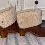 UGG Lynnea Cherry Leather Clog Ankle Boot Photo 2