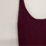 Silence + Noise Red Ribbed Sleeveless Bodycon Midi Dress Womens S Baddie Fall Photo 4