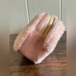 New Rare Vintage Sunlemon Fluffy Tatton Bear From Japan Zip Plush Pouch Bag Pink Photo 3