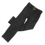Vince NWT  Belted Linen Pant in Black Stretch Tapered Utility Trouser S Photo 4