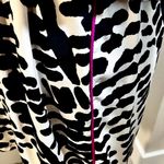 Karina Grimaldi Silk Black & White with Pink Piping Zip Front Mini Dress Sz S Photo 6