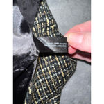 Women's Black Beige Plaid Tweed Mini Skirt Size 6 Photo 6