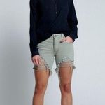 One Teaspoon NEW Sz 24 00 Green Super Khaki Stevies Slim-Fit Boyfriend Short Photo 0