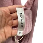 New Aya Muse Edo Halterneck Draped Maxi Dress S Light Pink Photo 7