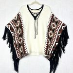 Idyllwind  Miranda Lambert Southwestern Knit Poncho Sweater Size XL Boho Festival Photo 2