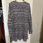 Knox Rose  Womens Duster Cardigan Marled Knit Open Front Burgundy Gray Black M Photo 5