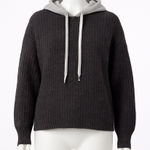 Aerie Offline Hoodie Sweater Women M Gray Charcoal Cozy Softcore Fall Sweater Size M Photo 0