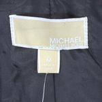 Michael Kors Black Leather Moto Jacket Womens Size M Asymmetrical Zip Photo 6