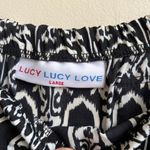 Lucy Lucy Love black and white boho maxi skirt Large Photo 2