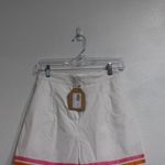 Main Strip  White Color Trim Shorts Sz S NWT Photo 2