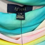 AFRM NWT Thelma Off the shoulder mesh stretch maxi dress L Yellow Size L Photo 4