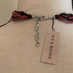 Ava Renee NWT Large Handmade Pendant Red Beaded Costume Jewelry Necklace Photo 7