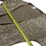 Alberto Makali  Gold Shimmer Knit Tie Front Long Sleeve Chic Cardigan Size L Photo 4