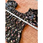 Celebrity Pink  Floral Off Shoulder Top XL Puff Sleeve Cotton Photo 2