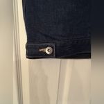 SLVRLAKE Trucker Cropped Denim Vest Women’s Dark Blue Cotton Size Large Photo 12