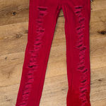 Vanilla Star Jeans Vanilla Star Bold Red Denim with fishnet lining Photo 0