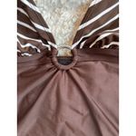 Ralph Lauren swimsuit One Piece Brown & White Halter 10 Photo 3