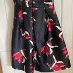 Santa Maria Black and Red Floral Midi Dress. Size L Size L Photo 6