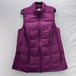 J.Jill Womans Down Vest Size XL Aubergine Puffer Warm Cozy 90 Down Filled Photo 7