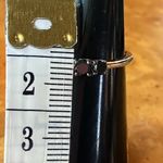 Natural Black Diamond Sterling Silver Trilogy Ring Size 7 Photo 5