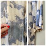 Surf Gypsy Cloudy Tie-Dye (Bleach Dyed) Open Front Resort Cover-Up Duster, sz. S Photo 7