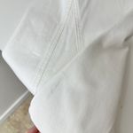 Madewell Fluted Midi Skirt Tile White Rigid Denim High Rise Minimalist US 25 NWT Photo 14