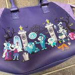 Lounge Fly Disney Haunted Mansion Satchel Bag Purse Handbag Purple Photo 2