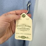 Telluride Clothing Co. Baby Blue Lavendar Mockneck 100% Cashmere‎ Sweater NWT Photo 4