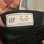 Gap NWT  black coated skinny jeans. Mid rise size 14. Christmas gift 🎁 Photo 4