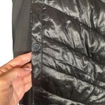 Marc New York Black Quilted High Neck Full Zipper Coat Women Sz L Photo 5