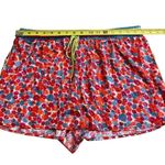 Free People Size L Pillow Talk Satin Pajama Set Red Poppy Floral Print Silky New Photo 5