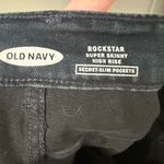 Old Navy NWT Rockstar Jeans Super Skinny Highrise Size 30 Photo 2