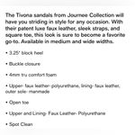 Journee Collection  Women’s Tivona Square Toe Block Heels Shoe-Size 10 Wide Width Photo 10