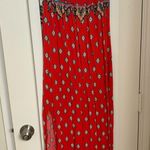 Strapless maxi dress Red Photo 1