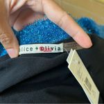 Alice + Olivia  Lisha Metallic Balloon Sleeve Sweater Photo 7