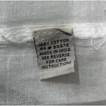 Magic  Womens Strapless Maxi Dress‎ 1X White Cotton Floral Boho Smocked Cottage Photo 8