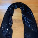 Juicy Couture  Pam Gela Silk Sequin Scarf Black Women’s One Size Photo 2