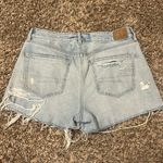 American Eagle  Tom Girl Distressed Jean Denim Shorts Size 8 Photo 2