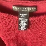 Apostrophe FINAL MARKDOWN  Deep Red Knit Top petite medium Photo 2