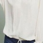 Dolan Anthropologie Left Coast French Quarter Drawstring Ruffle Women Top Size S Photo 0