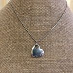 Antiqued, I Love You Floating Heart Necklace 18 Inches NEW Photo 3
