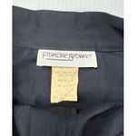 Francine Browner Fringe Skirt High Waist Vintage Career Black Size 9/10 Photo 3