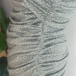 Lovers + Friends  Maysen Dot Riches In Sage Bodycon Ruched Dress Size Medium  NWT Photo 6