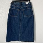 RE/DONE $395 NWT  MIDI DEMIN SKIRT HERITAGE RINSE STUD SZ 25 Photo 3