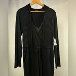 Torrid NWT Long Sleeve Hacci Jumpsuit in Black Size Large Photo 4