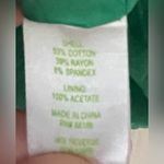 Lilly Pulitzer Lily Pulitzer green, cotton blend, zip front, fully lined, pleated mini skirt; 4 Photo 5