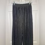 J.O.A. Size Small Metallic Pleated Wide Leg Pants Photo 7