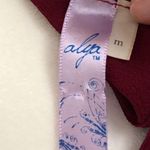 Alya Cranberry Open Back Blouse Medium Photo 4